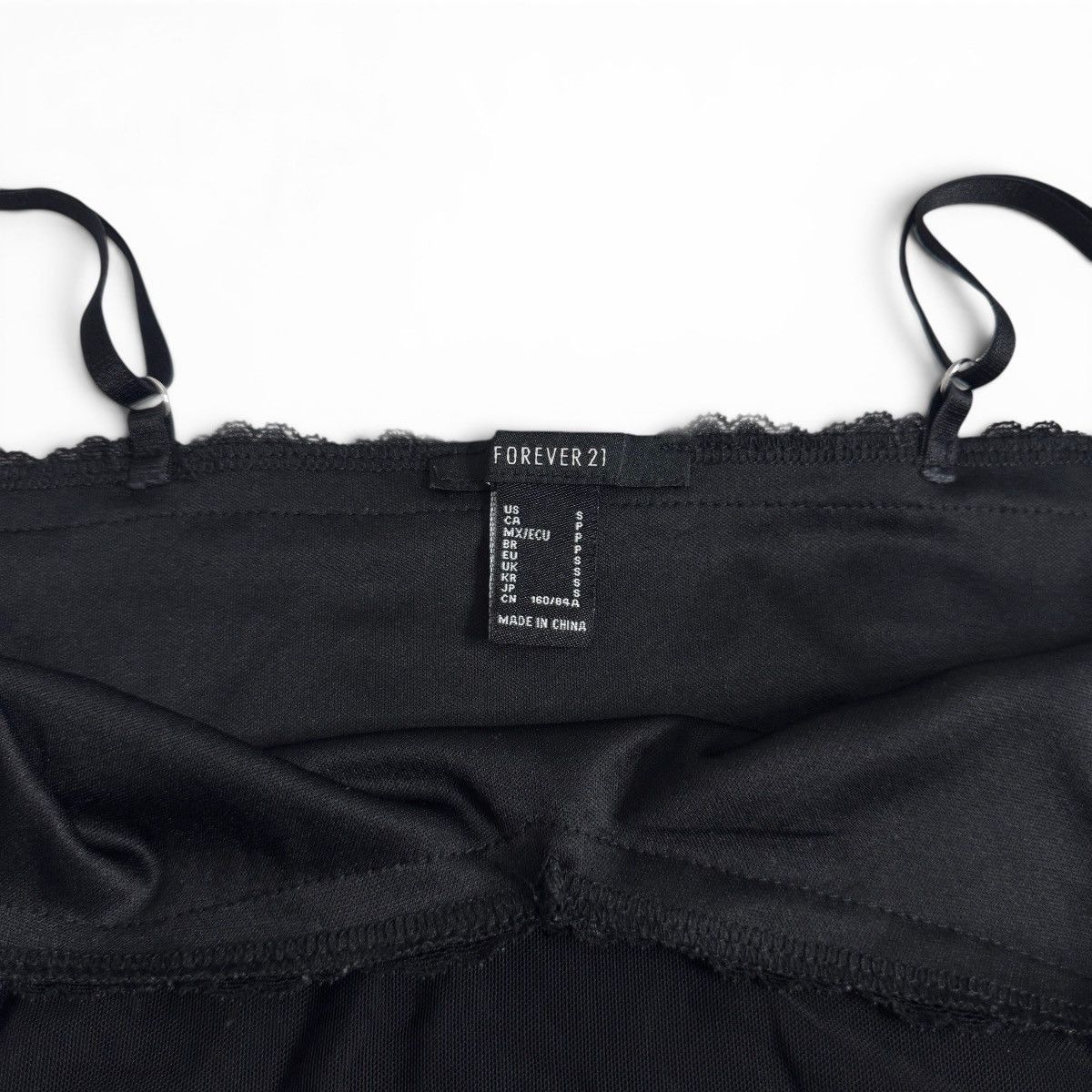 Forever 21 Forever21 Black Sheer Layered Floral Lace Trim Bowtie Cami Size XS / US 0-2 / IT 36-38 - 4 Thumbnail