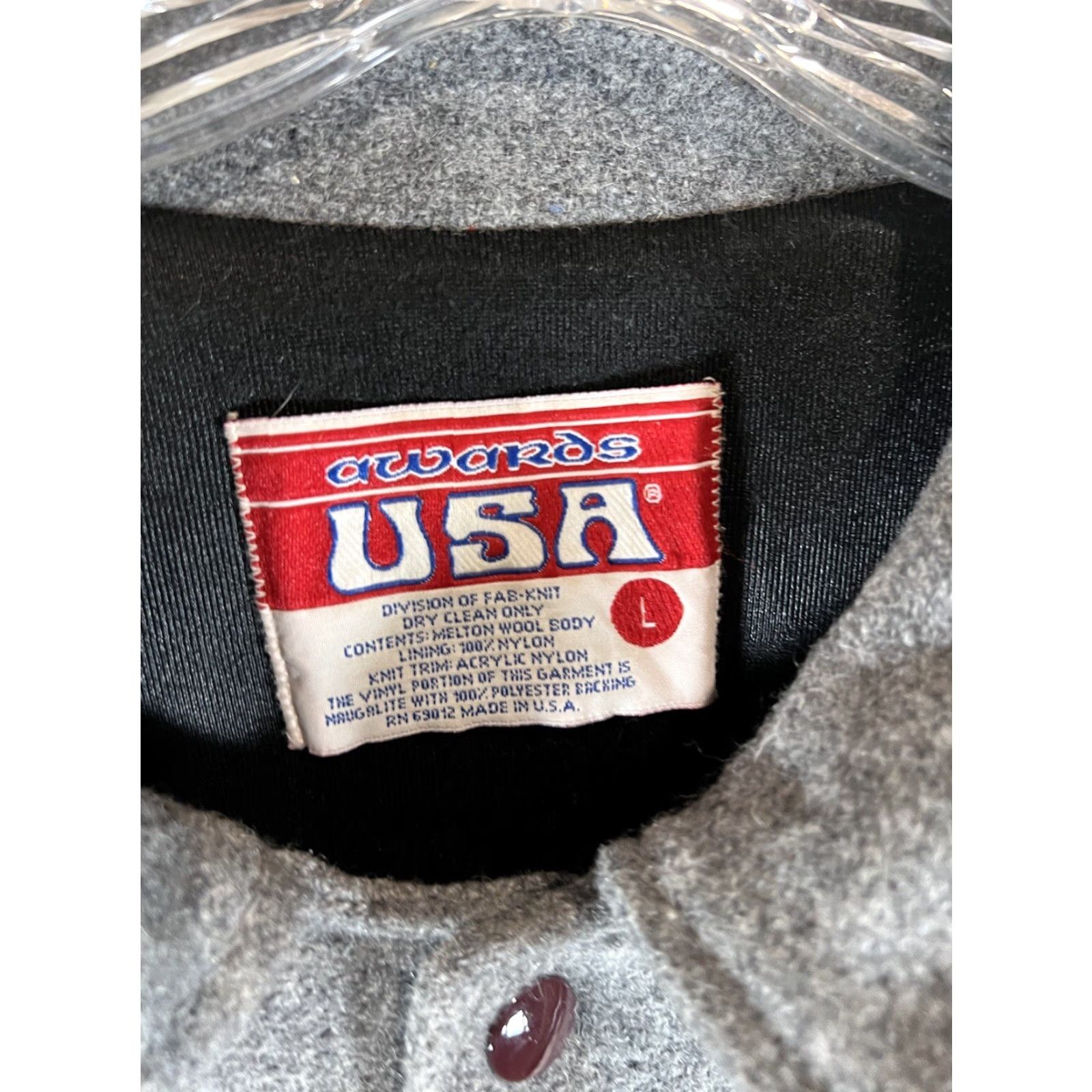 Vintage VINTAGE Lindsay Varsity Jacket Maroon Wool Golf Patches USA Large Men Size US L / EU 52-54 / 3 - 3 Thumbnail