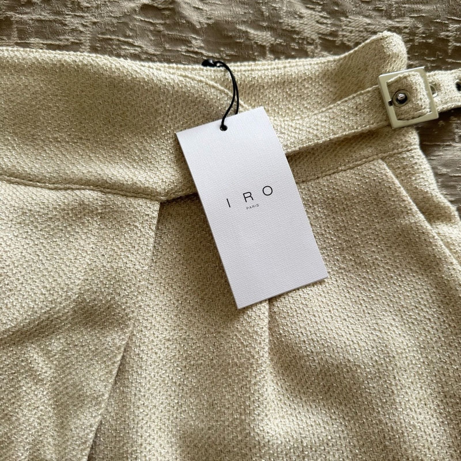 Iro NWT! IRO Cream Women's Shorts, High Waisted, Size 36 Size 26" / US 2 / IT 38 - 4 Thumbnail