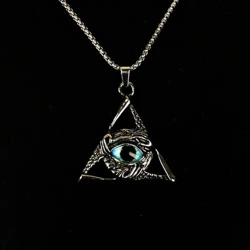 Jewelry Eye Hands Necklace Punk Chain Size ONE SIZE - 2 Thumbnail