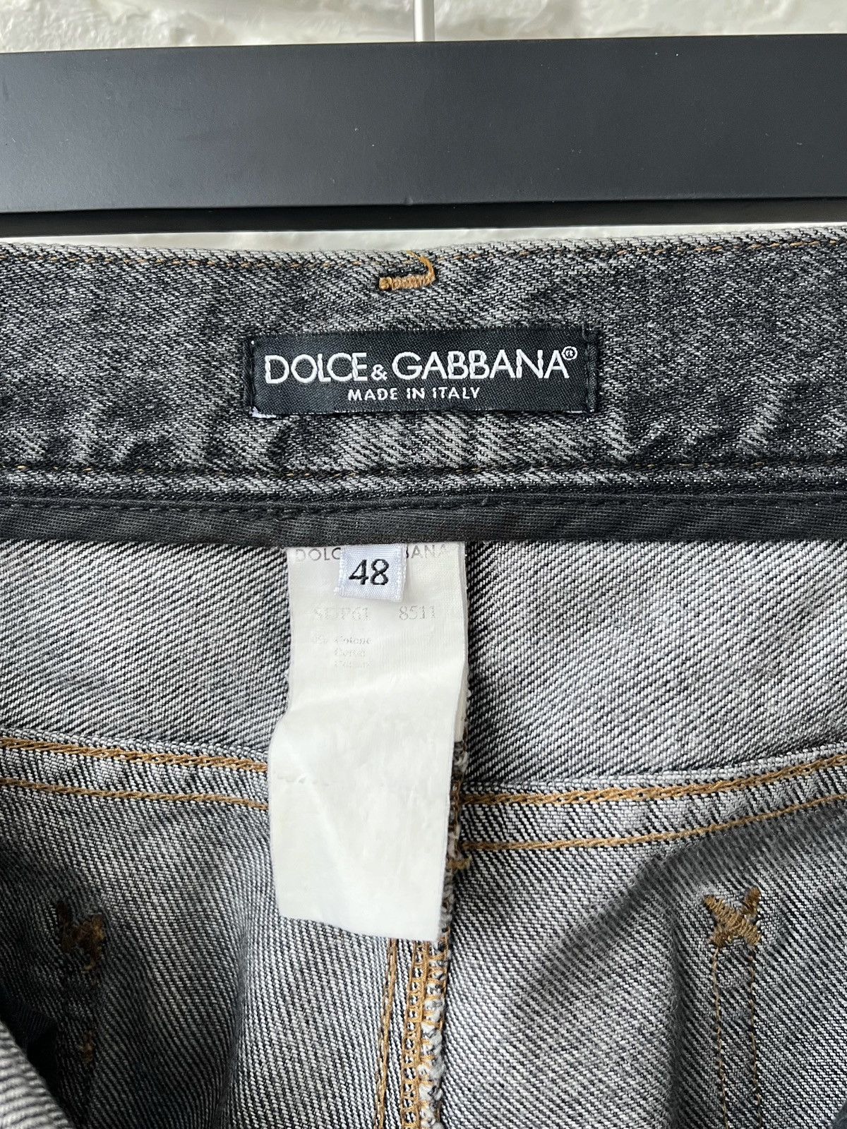 Dolce & Gabbana Dolce&Gabbana Washed Logo Denim Jeans size 48 Size US 32 / EU 48 - 7 Thumbnail