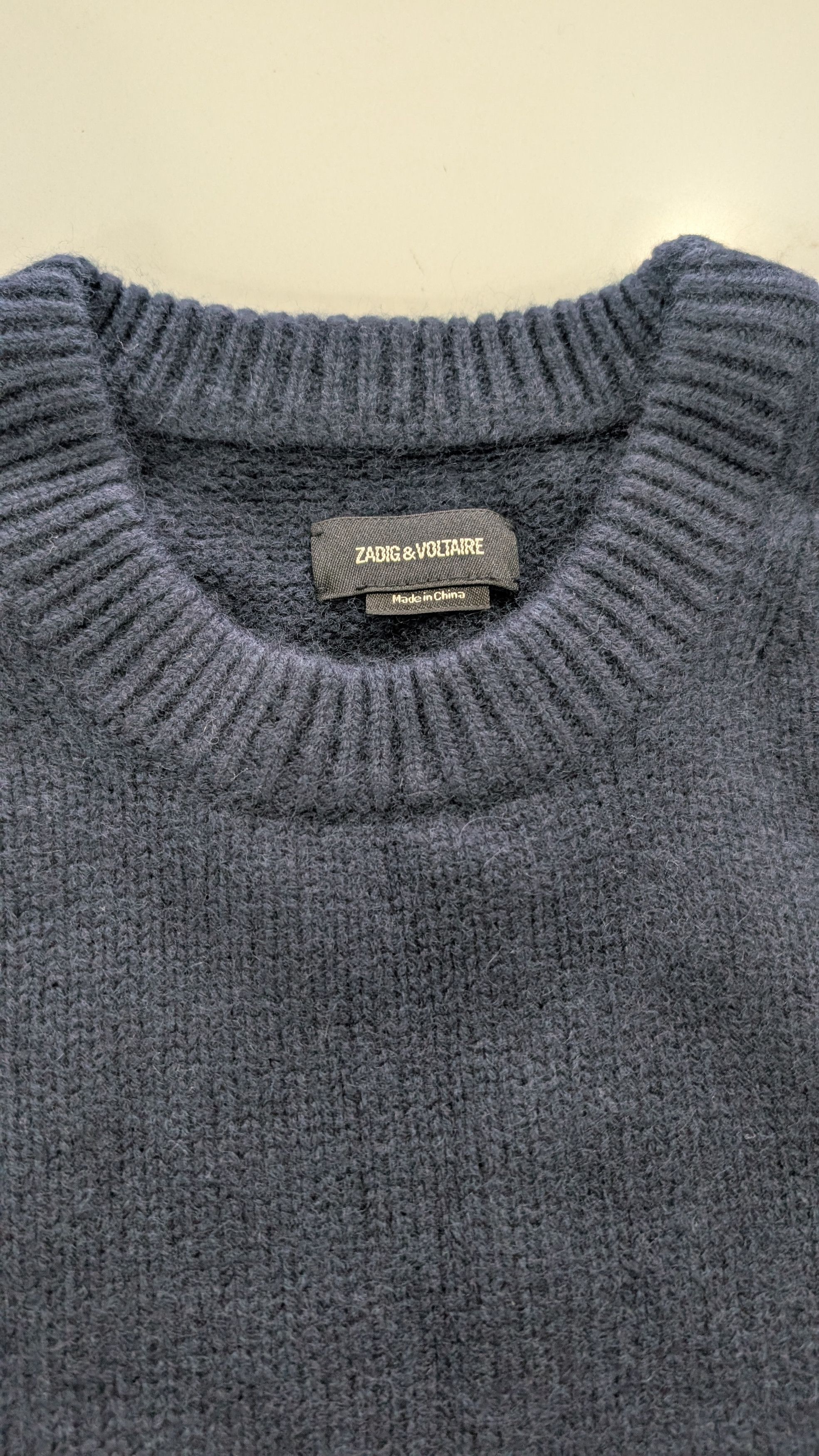 Zadig & Voltaire ZADIG & VOLTAIRE Darcy Wool Cashmere Vest Navy Red M/L Size M / US 6-8 / IT 42-44 - 11 Thumbnail