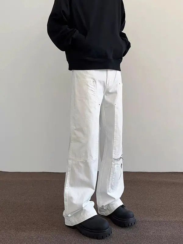 VIBE High street style white bootcut work casual pants Size US 30 / EU 46 - 4 Thumbnail