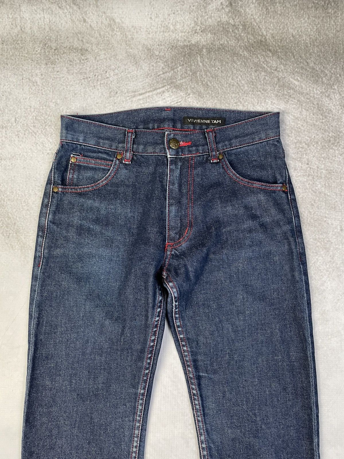 Vivienne Tam 2000s Vivienne Tam Dragon Embroidered Denim Size 25" / US 0 / IT 36 - 9 Thumbnail