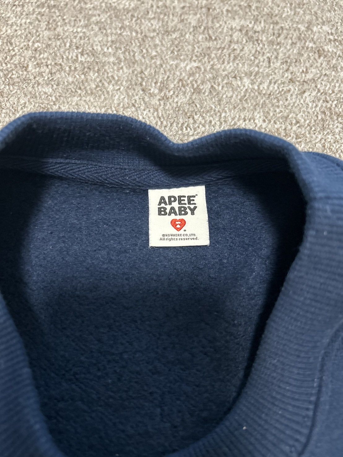Bape Bape APEE BABY Koala Navy Sweatshirts NEW Size US L / EU 52-54 / 3 - 4 Thumbnail