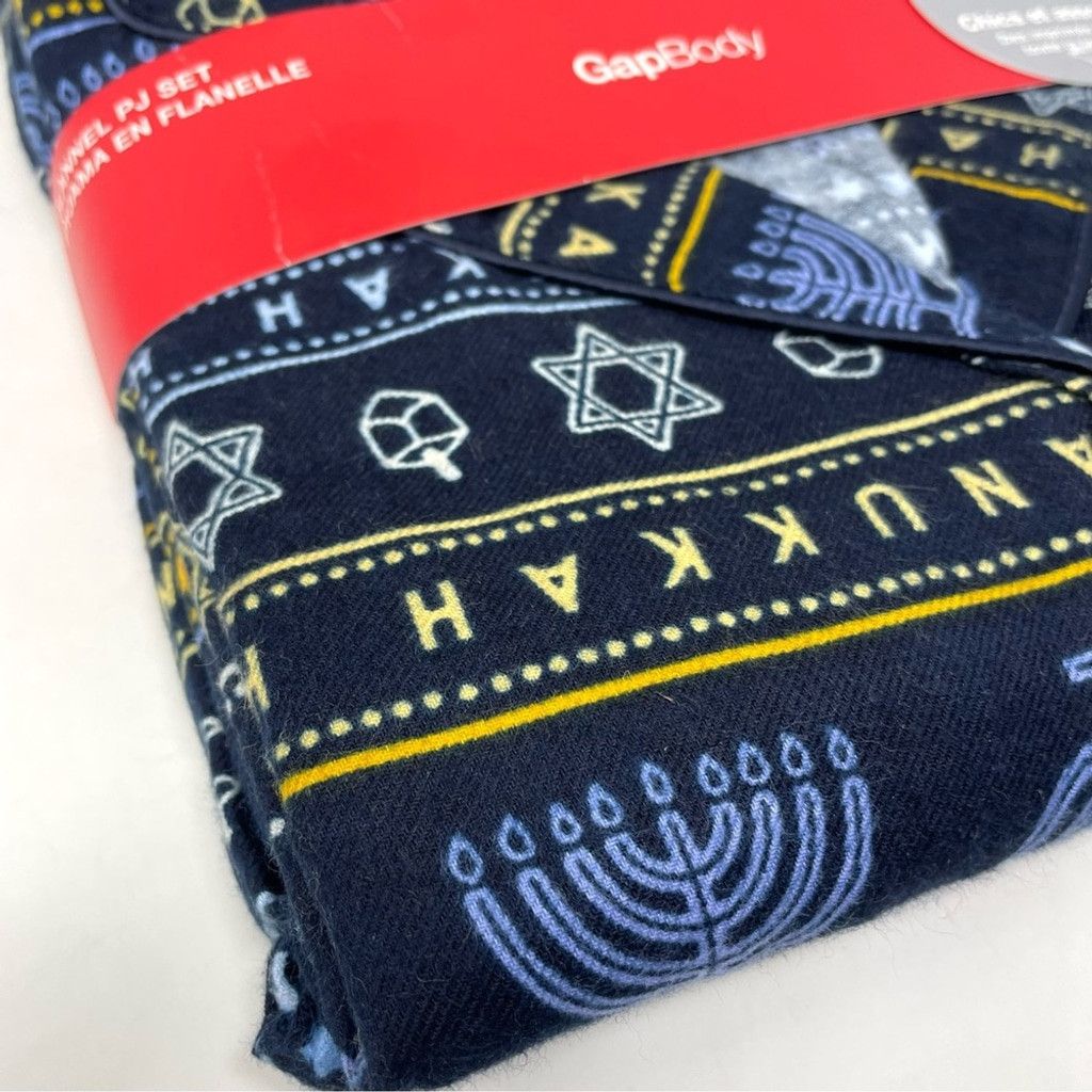 Gap NEW Gap Hannukah Print Flannelled Pajama Set Size S Size ONE SIZE - 5 Thumbnail