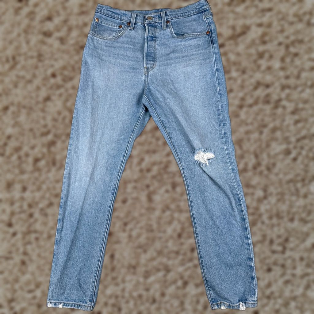 Levi's Levi's 501 Jeans Womens Size 30 Blue Denim Skinny High Rise Cotton Bestseller EU45 Size 30" / US 8 / IT 44 - 1 Thumbnail
