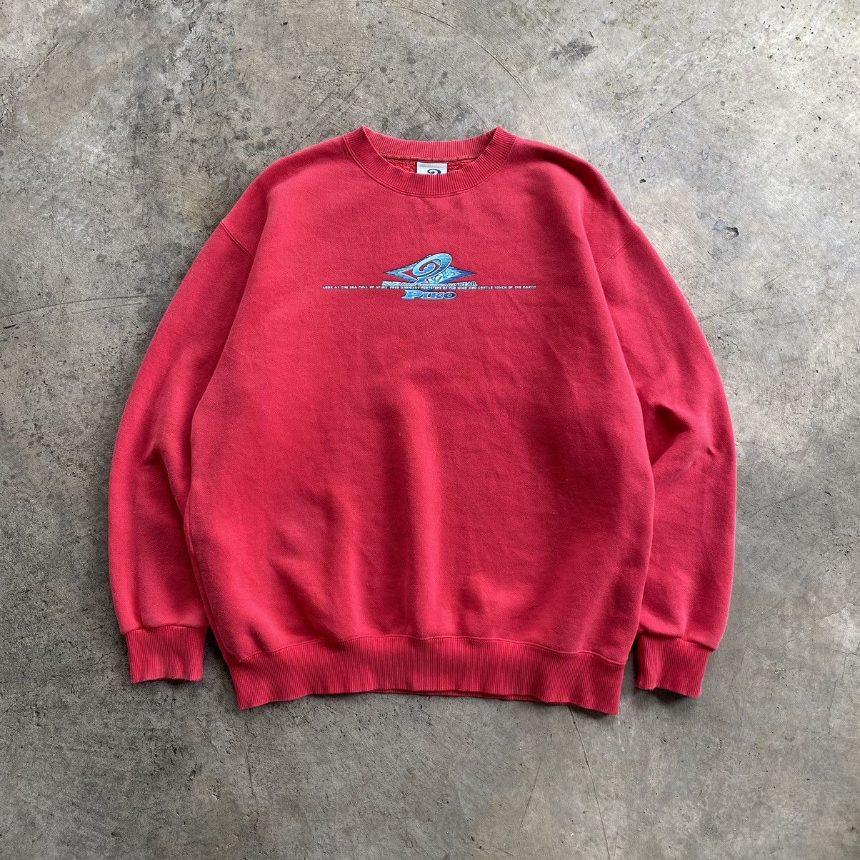 Vintage PIKO Hawaiian Surf Wear Big Logo Sweatshirt Size US L / EU 52-54 / 3 - 1 Thumbnail