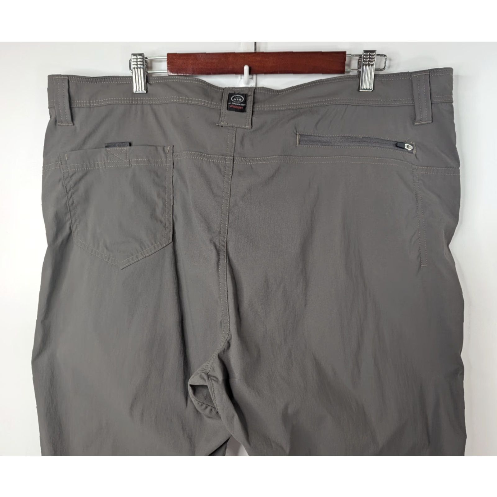 Wrangler Wrangler Pants Mens 40X30 Gray Flex Cargo Workwear Belted 5-Pocket Nylon Spandex Straight Regular Size US 40 / EU 56 - 4 Thumbnail