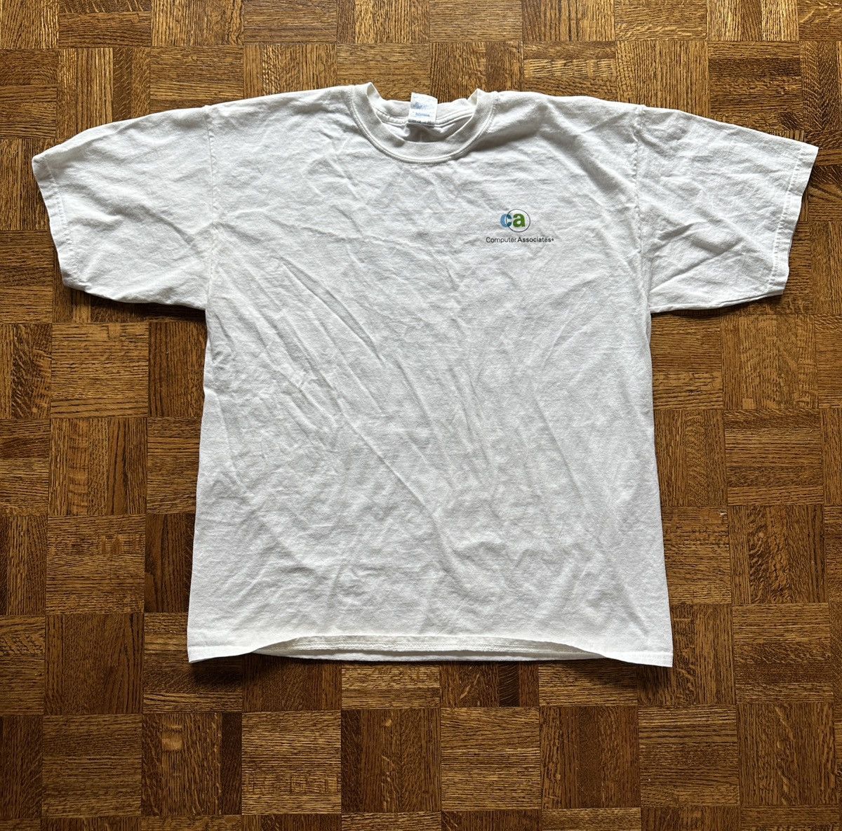 Japanese Brand Vintage Y2K Mainframer Computer Funny Graphic Tee Size US XL / EU 56 / 4 - 3 Thumbnail