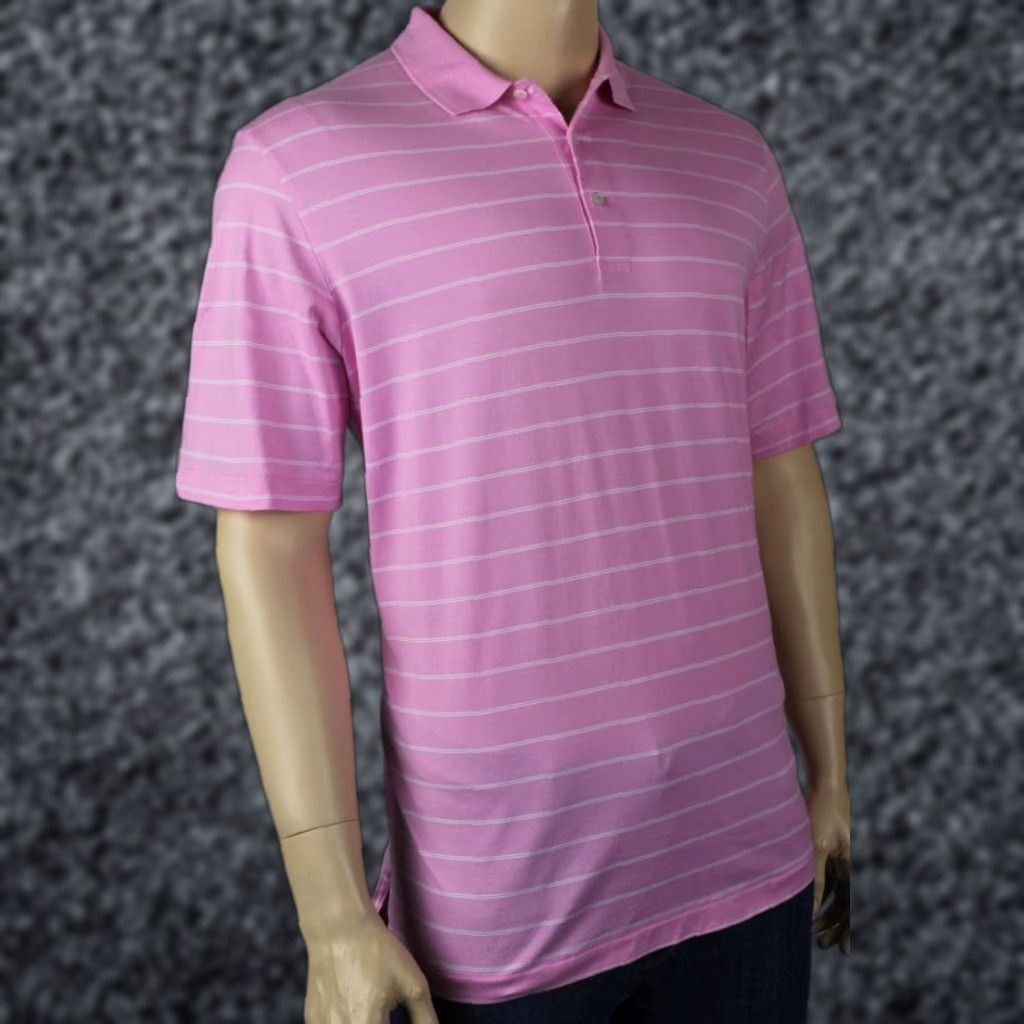 Polo Ralph Lauren Ralph Lauren Large L Pink White Polo Pima Shirt NWT Size US L / EU 52-54 / 3 - 1 Preview