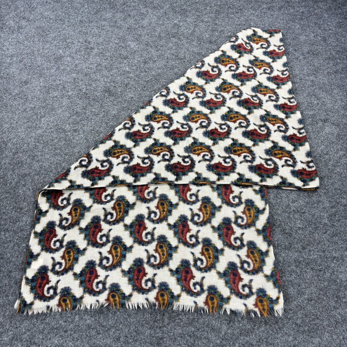 SHIPS × Vintage Ships Scarf # D773 # Muffler # Neckwear Size ONE SIZE - 6 Thumbnail