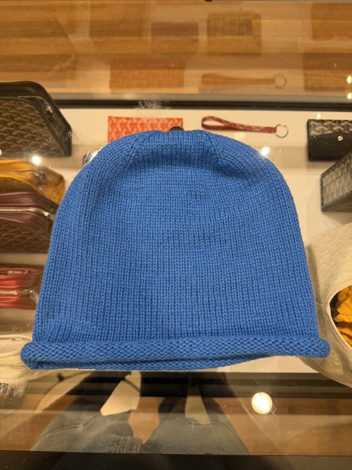 Chrome Hearts Chrome Hearts Oversized Cashmere Beanie - Blue Size ONE SIZE - 7 Thumbnail