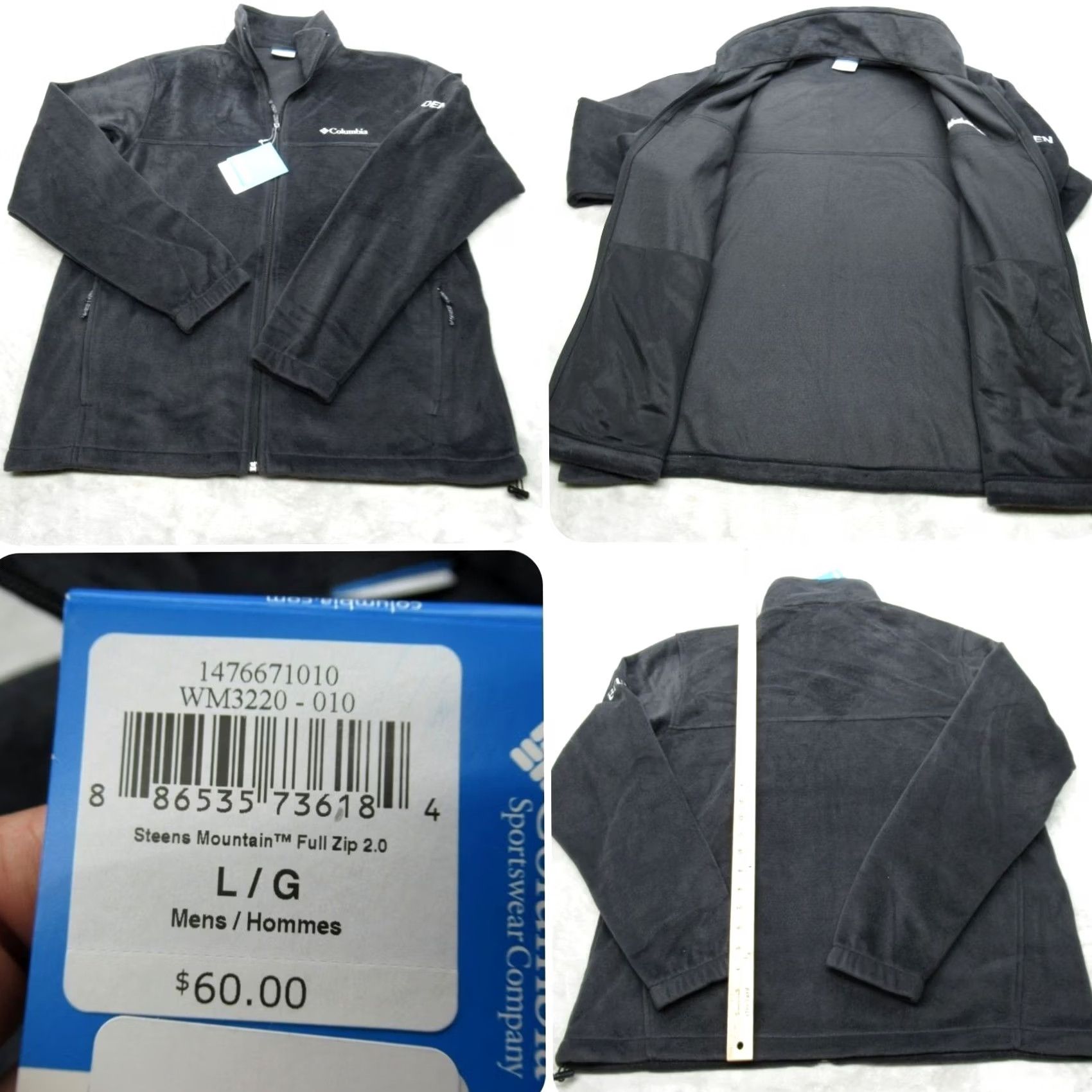 Logo 7 Columbia Jacket Men Large Black Steens Mountain Full Zip 2.0 Fleece Logo NEW Size US L / EU 52-54 / 3 - 2 Thumbnail