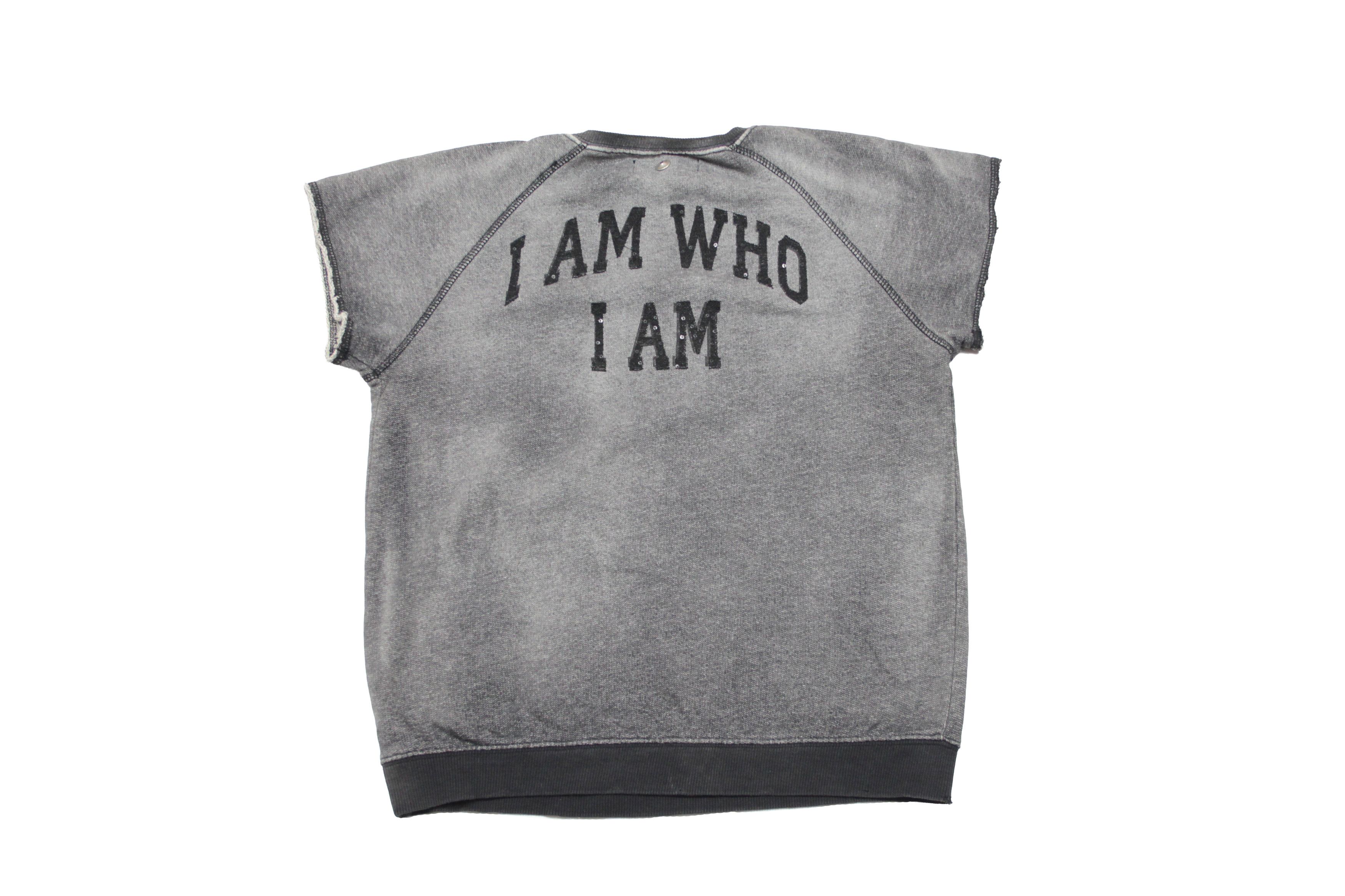 Diesel Y2K "I Am Who I Am" Washed Shortsleeve Sweatshirt Size S / US 4 / IT 40 - 1 Thumbnail