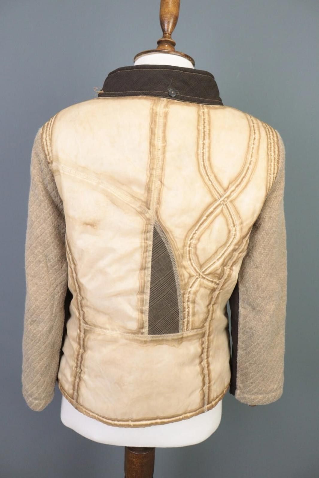 Designer Elisa Cavaletti Multicolor Wool Patched Jacket Size M Size M / US 6-8 / IT 42-44 - 9 Thumbnail