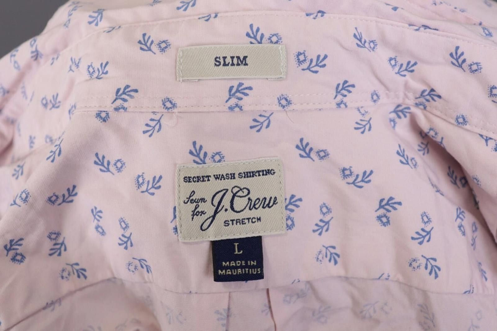 J.Crew J.Crew Slim Fit Pink Floral Dress Shirt Size 42 / L Size US L / EU 52-54 / 3 - 10 Thumbnail