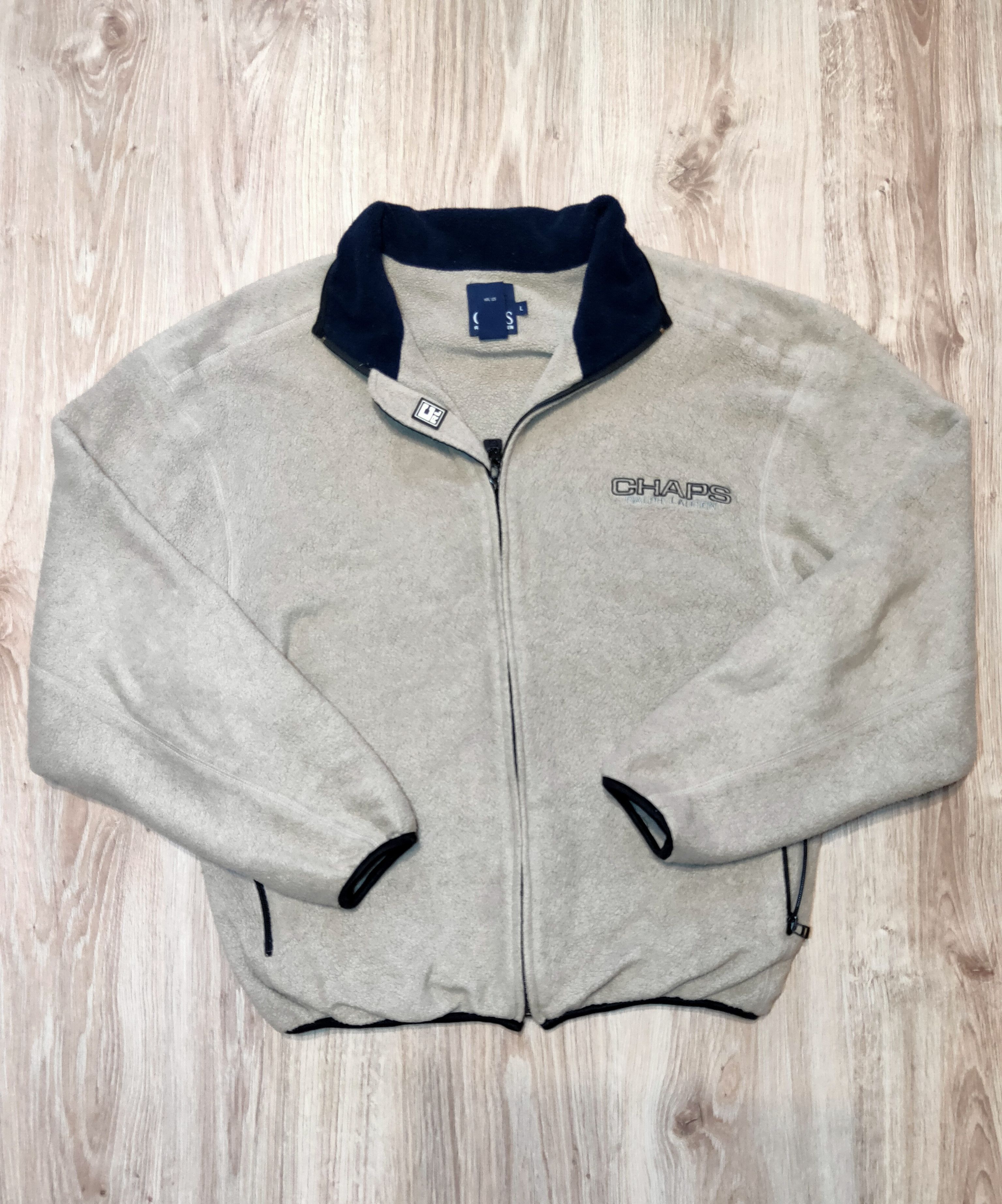 Chaps Ralph Lauren × Polo Ralph Lauren × Vintage 90s Vintage Chaps Ralph Lauren Teddy fleece Size US L / EU 52-54 / 3 - 3 Thumbnail