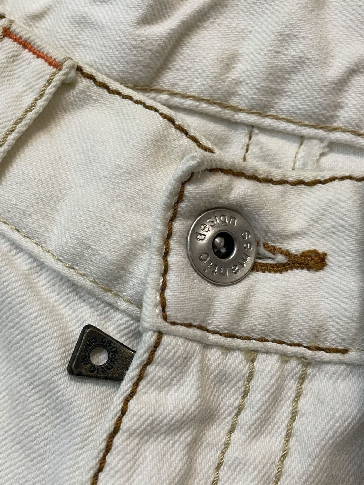 semanticdesign Semantic Design Spiral Flared Snakeskin Pocket Jean Size US 29 - 11 Thumbnail