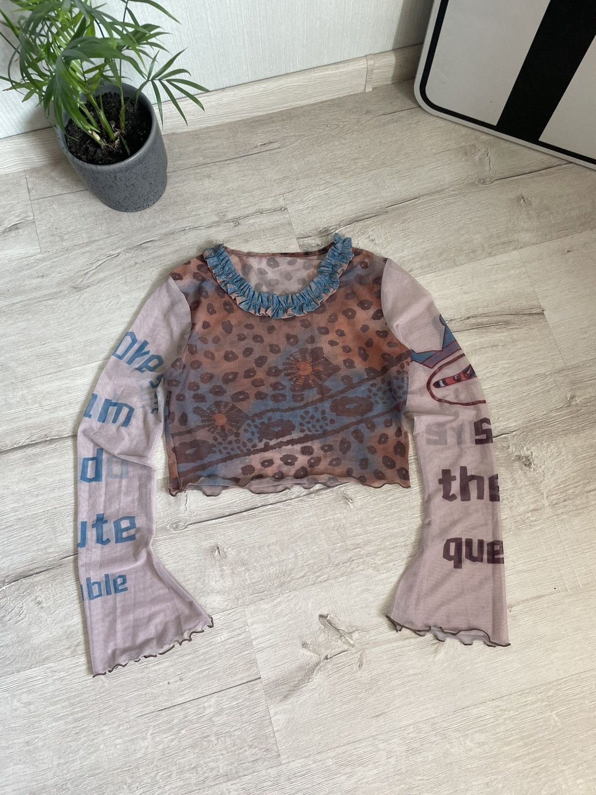 Hysteric Glamour Rare Vintage Mesh Top Leopard Jean Paul Gaultier Style Y2k Size S / US 4 / IT 40 - 3 Thumbnail