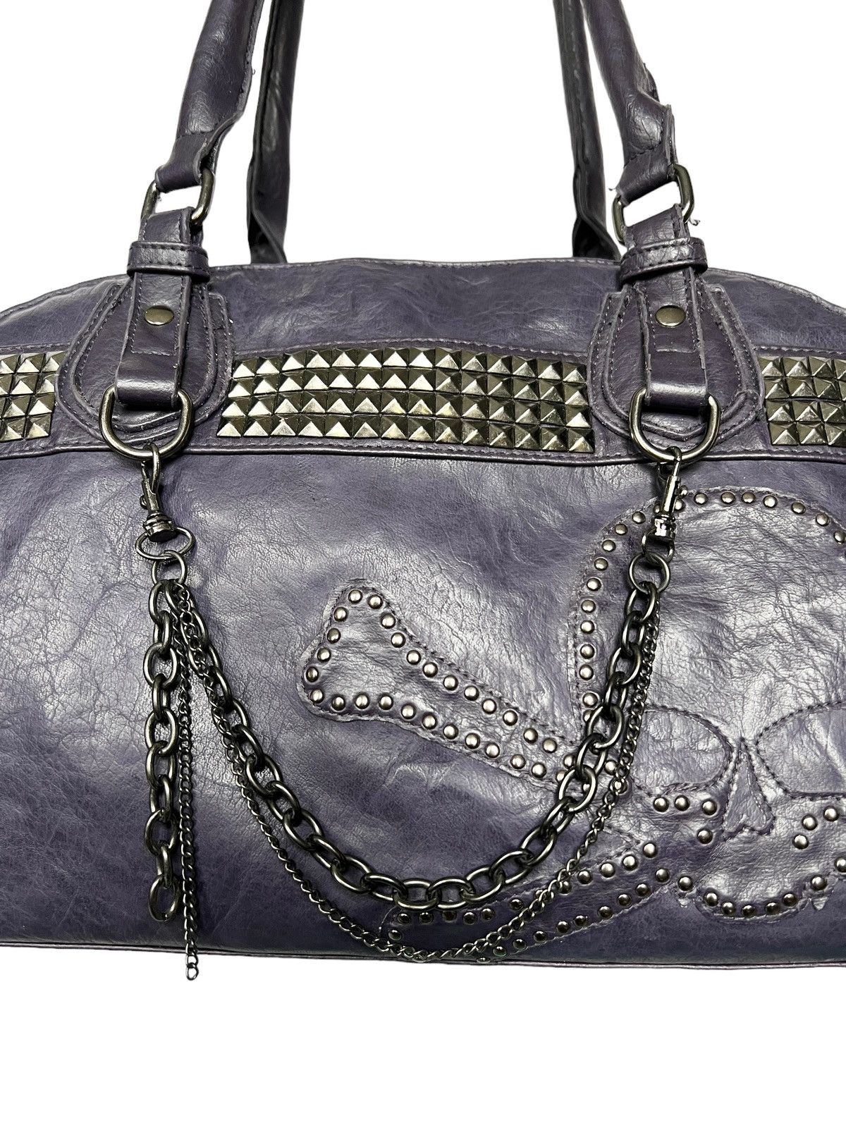 semanticdesign Semantic Design Studded Faux Leather Boston Bag Size ONE SIZE - 6 Thumbnail