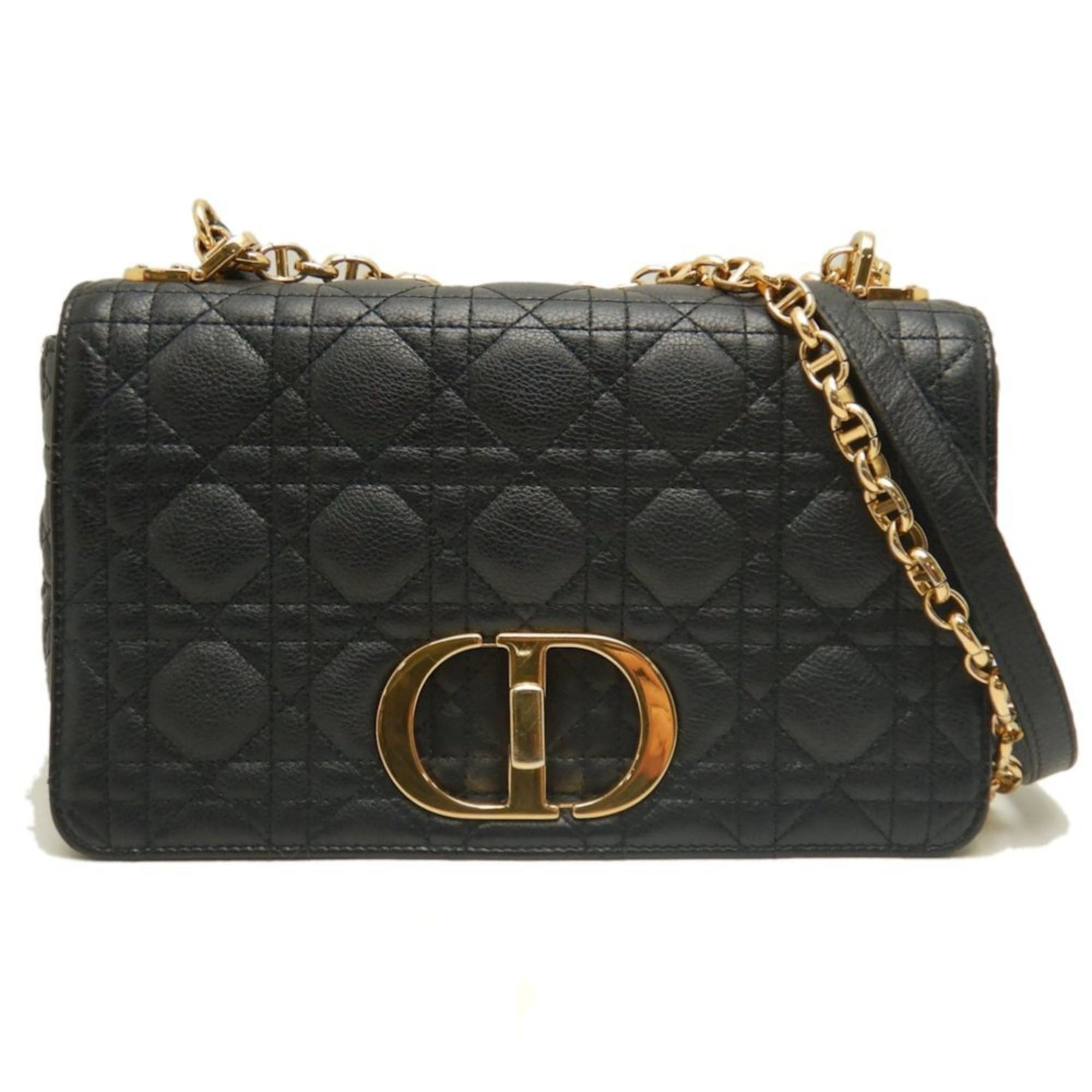 Dior Christian Dior Caro Medium Cannage Shoulder Bag M9242UWHC Black Women's 253615 Size ONE SIZE - 1 Thumbnail
