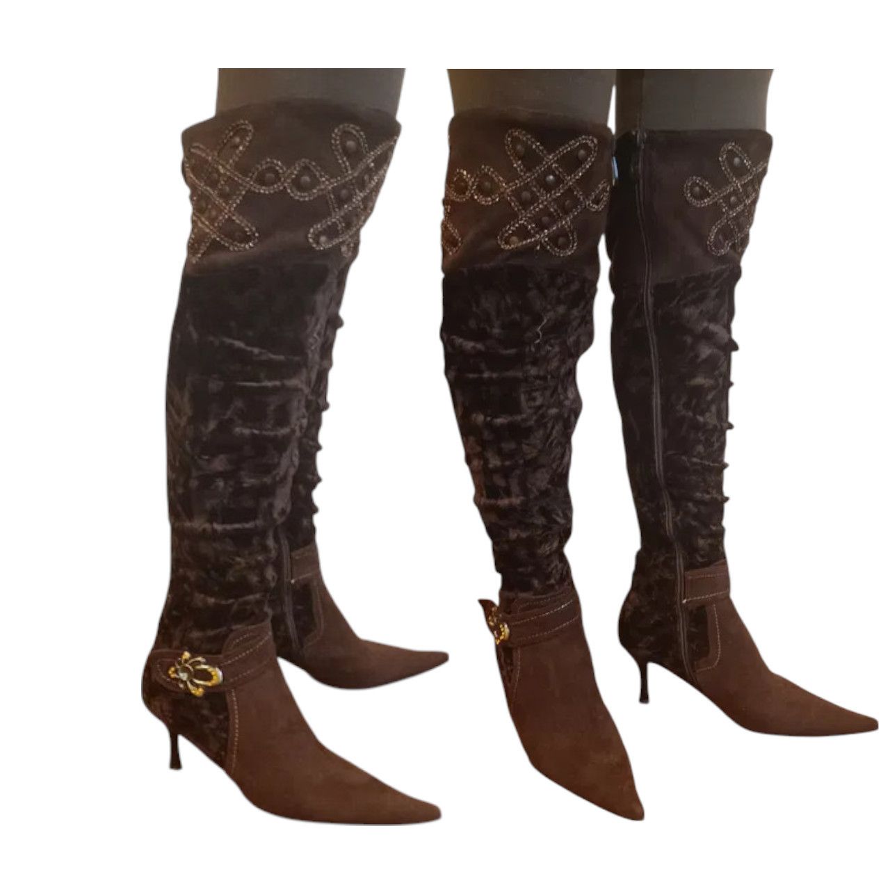 Brown High heel boots US sz 6.5