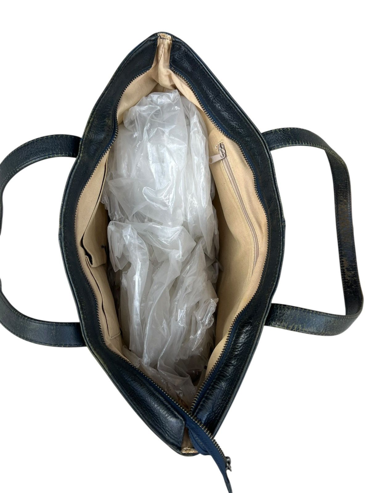 Bajra L.E.D. Bites Tokyo Distressed Faded Patina Leather Tote Bag Size ONE SIZE - 18 Thumbnail