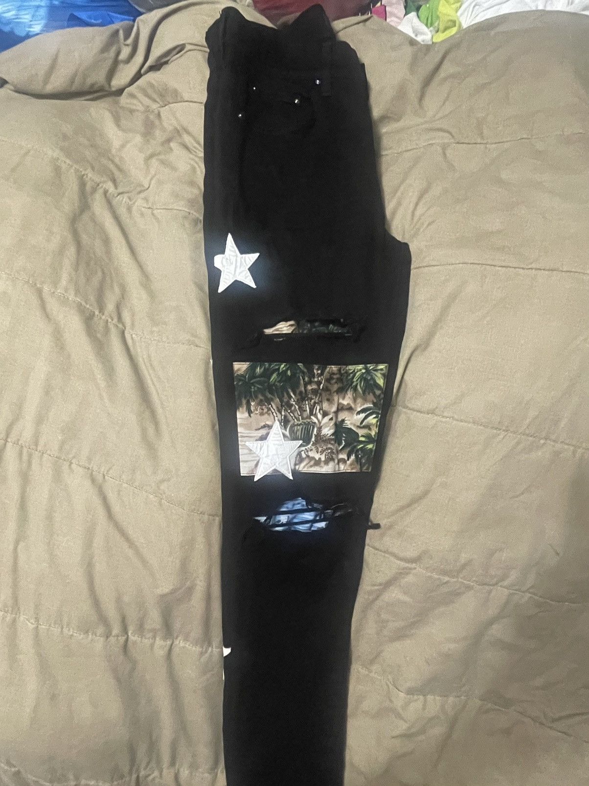Amiri Amiri Camo Patch Star Skinny Jeans Size US 32 / EU 48 - 9 Thumbnail
