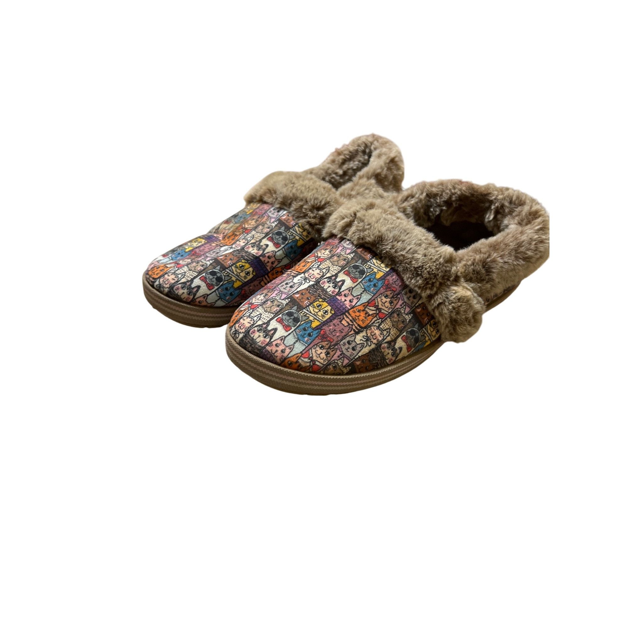 SKECHERS Bobs Skechers Faux Fur-Lined Chic Cat Shoes Too Cozy Slip On Size US 8 / IT 38 - 1 Thumbnail