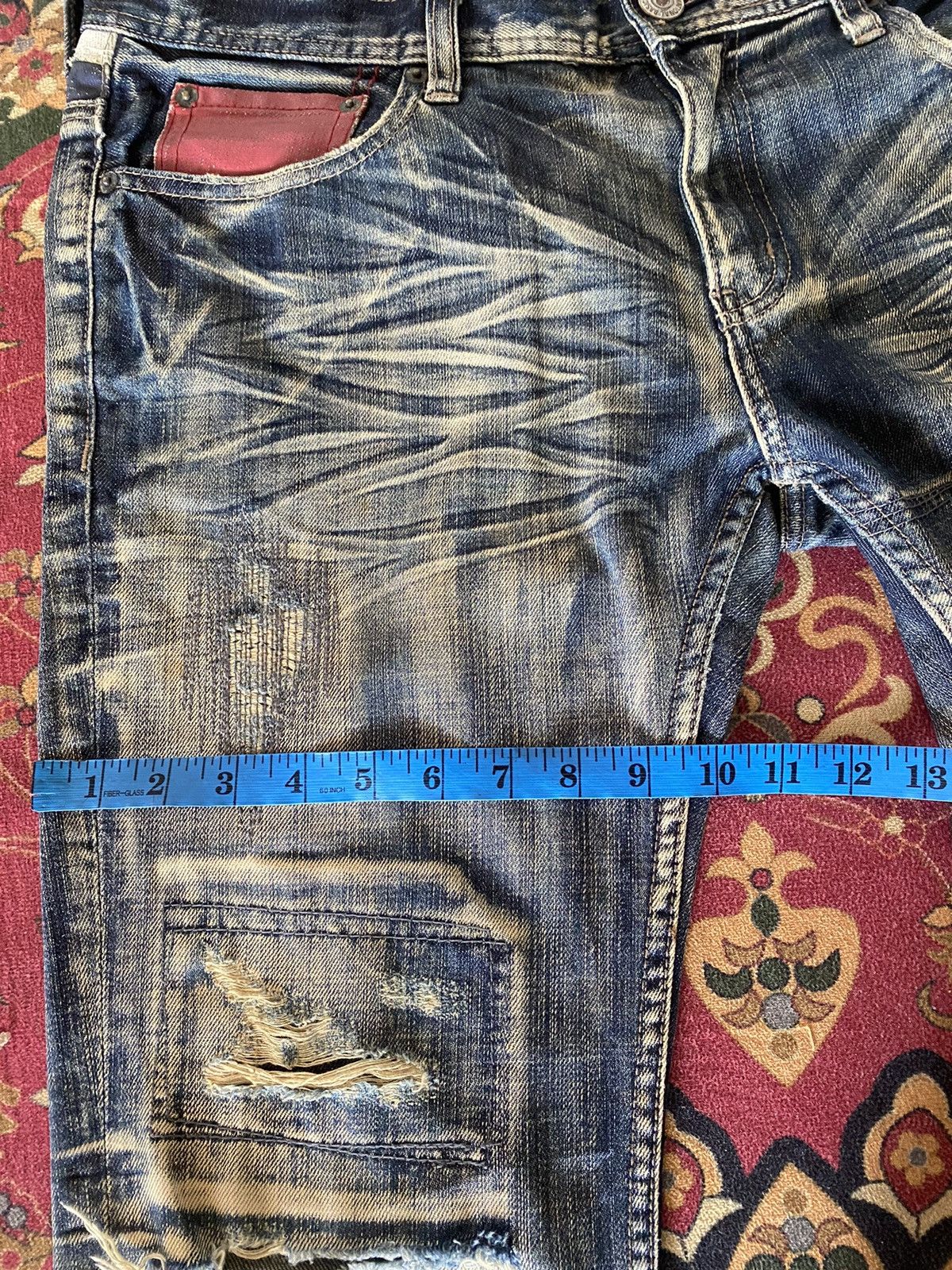 Japanese Brand 🔥RARE🔥Vintage EDGE RUPERT Slimfit Distressed Denim Size US 34 / EU 50 - 18 Thumbnail