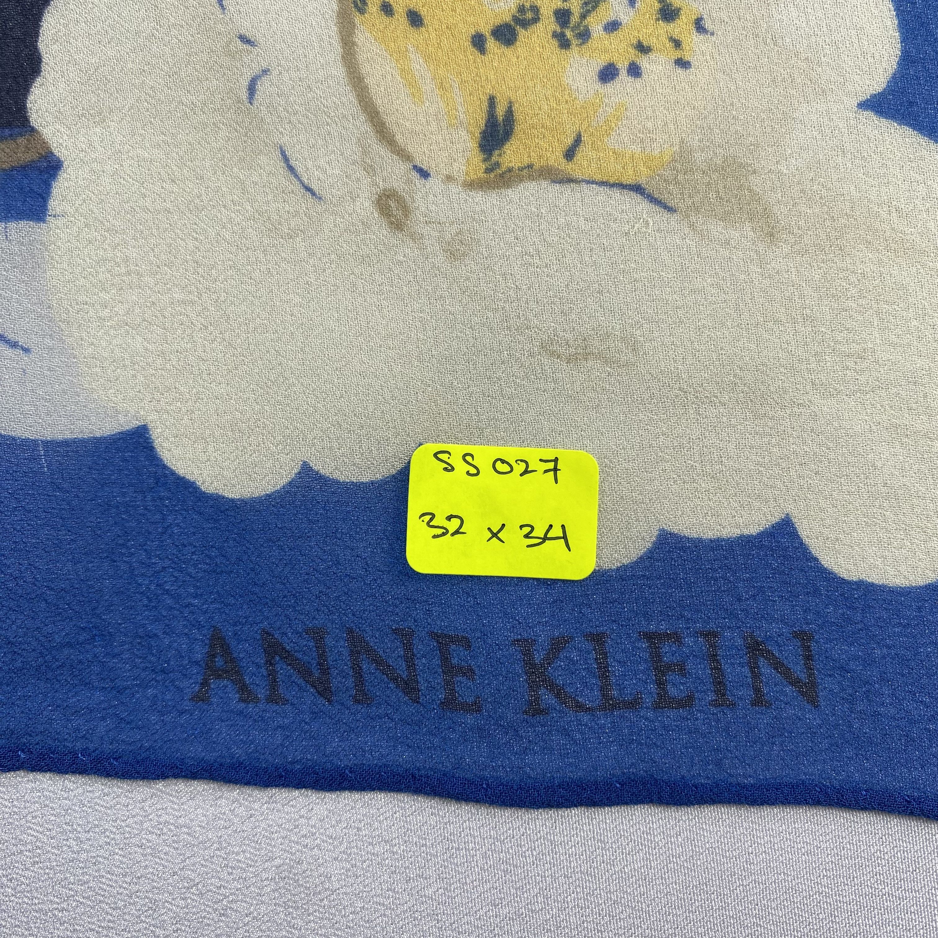 Japanese Brand × Vintage Vintage Anne Klein Silk Scarf SS027 Size ONE SIZE - 6 Thumbnail