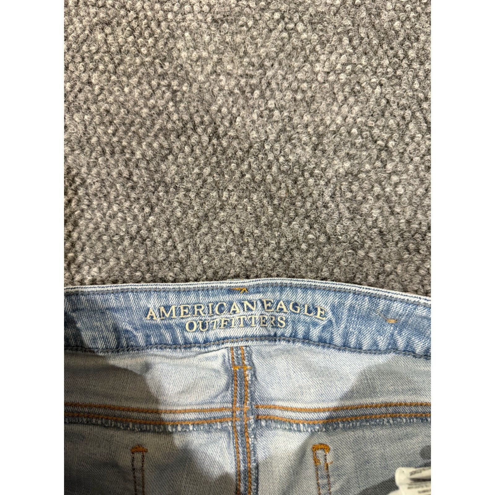 American Eagle Outfitters American Eagle skinny jeans womens 2 light wash denim stretch Size 26" / US 2 / IT 38 - 6 Thumbnail