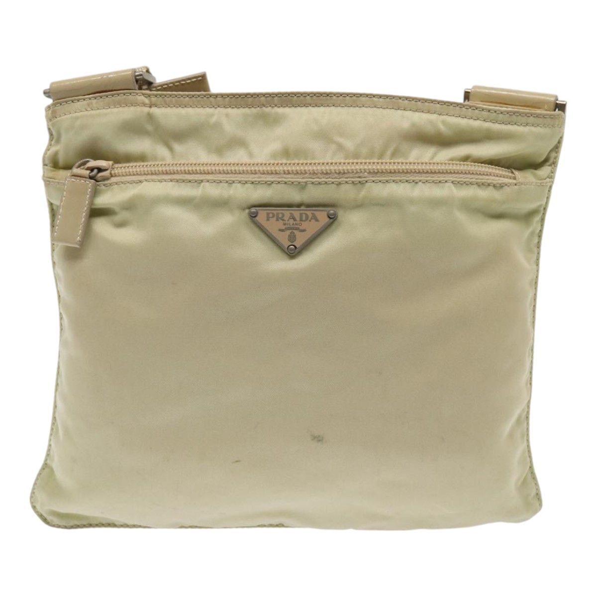 Prada Tessuto Beige Canvas Shoulder Bag (Pre-Owned) Size ONE SIZE - 1 Thumbnail