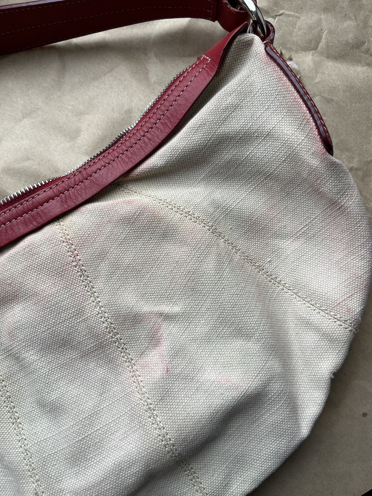 Bally BALLY Canvas Leather Hobo Bag Size ONE SIZE - 13 Thumbnail