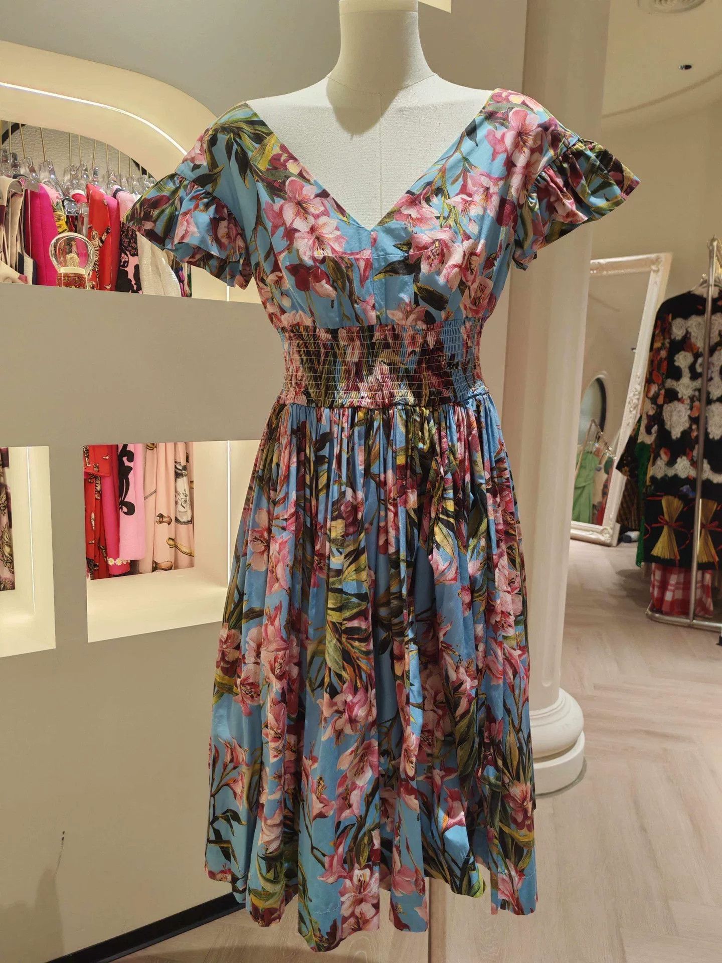 Dolce & Gabbana Dolce & Gabbana Floral Women's Dress Size S / US 4 / IT 40 - 1 Thumbnail