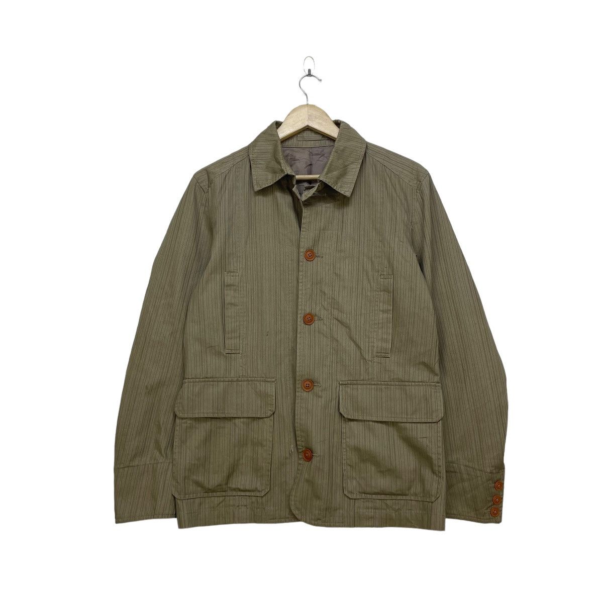 Japanese Brand Japanese Brand Mk Klein Stripes Jacket Size US M / EU 48-50 / 2 - 1 Thumbnail