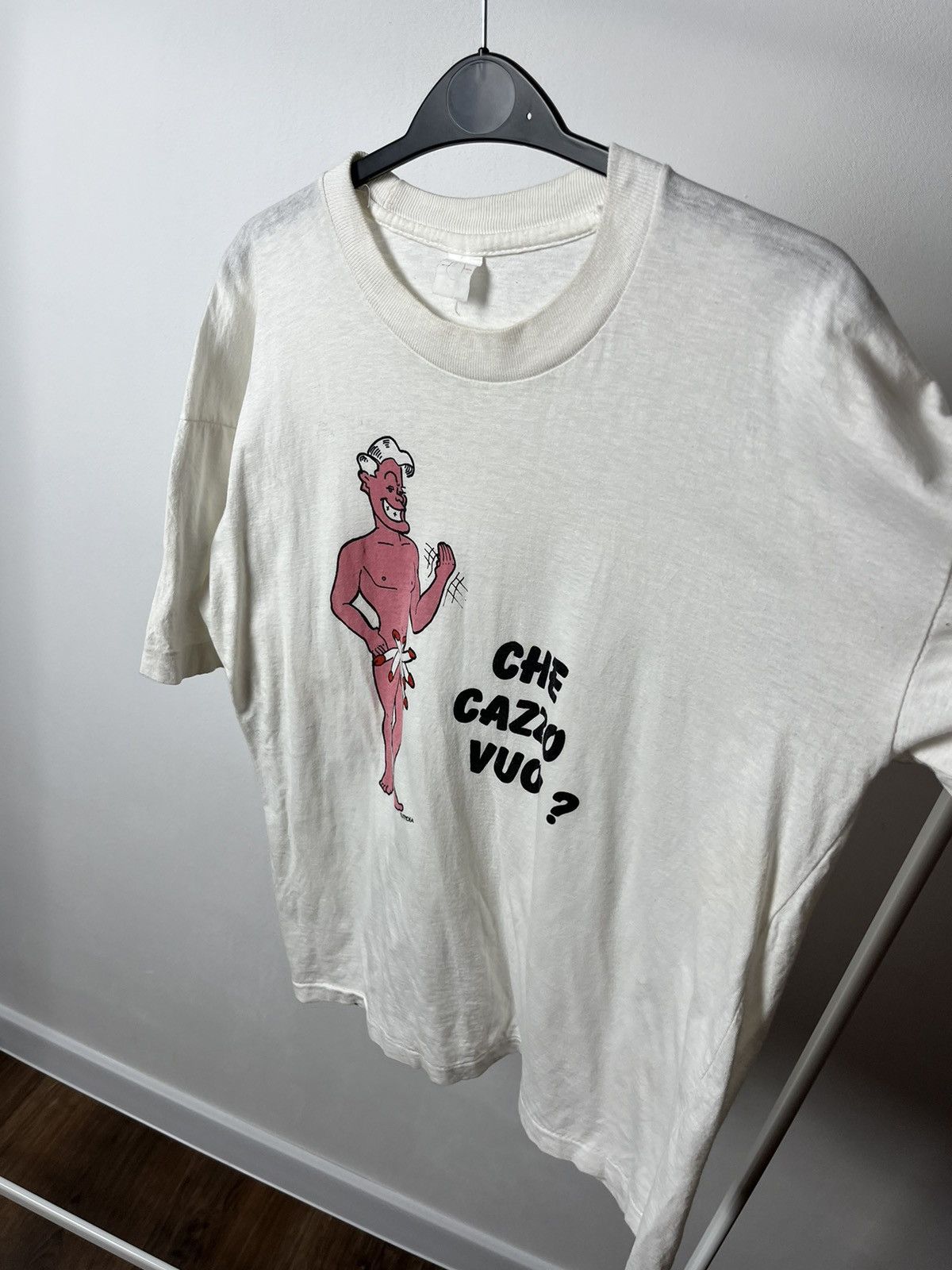 Vintage 90s Che cazzo vuoi Humor T Shirt tee Size US M / EU 48-50 / 2 - 7 Thumbnail