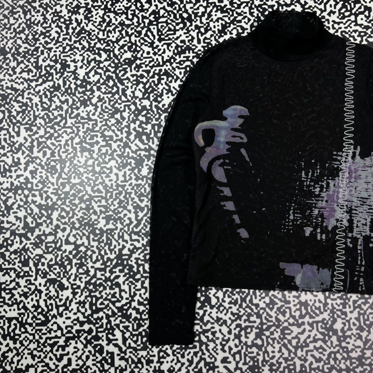 Japanese Brand Vintage Y2K Japanese Abstract Mesh Longsleeve JPG 90s Style Size M / US 6-8 / IT 42-44 - 4 Thumbnail