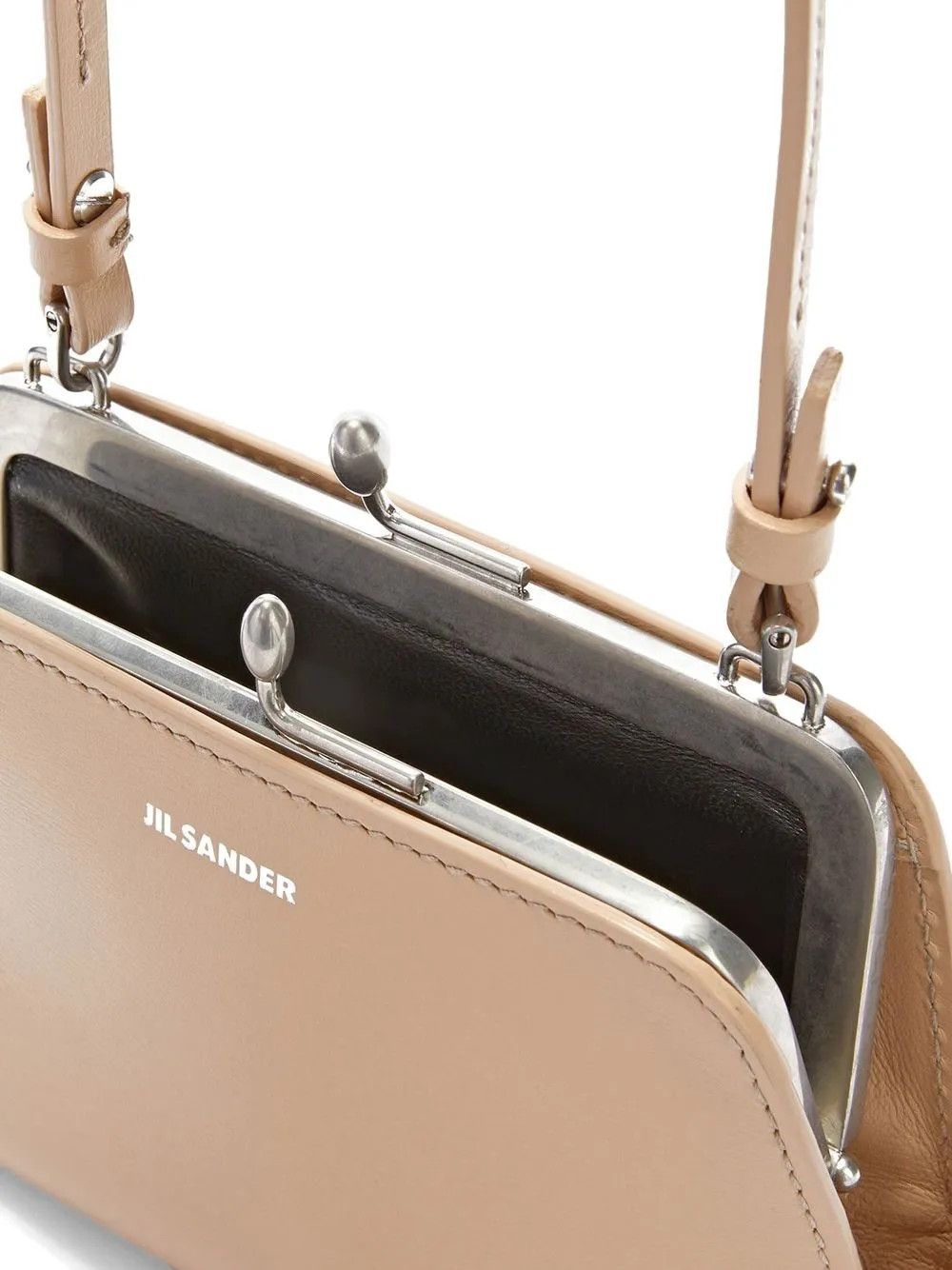 Jil Sander o1y1025 Size : OS / Leather Crossbody Bag in Camel Size ONE SIZE - 4 Thumbnail