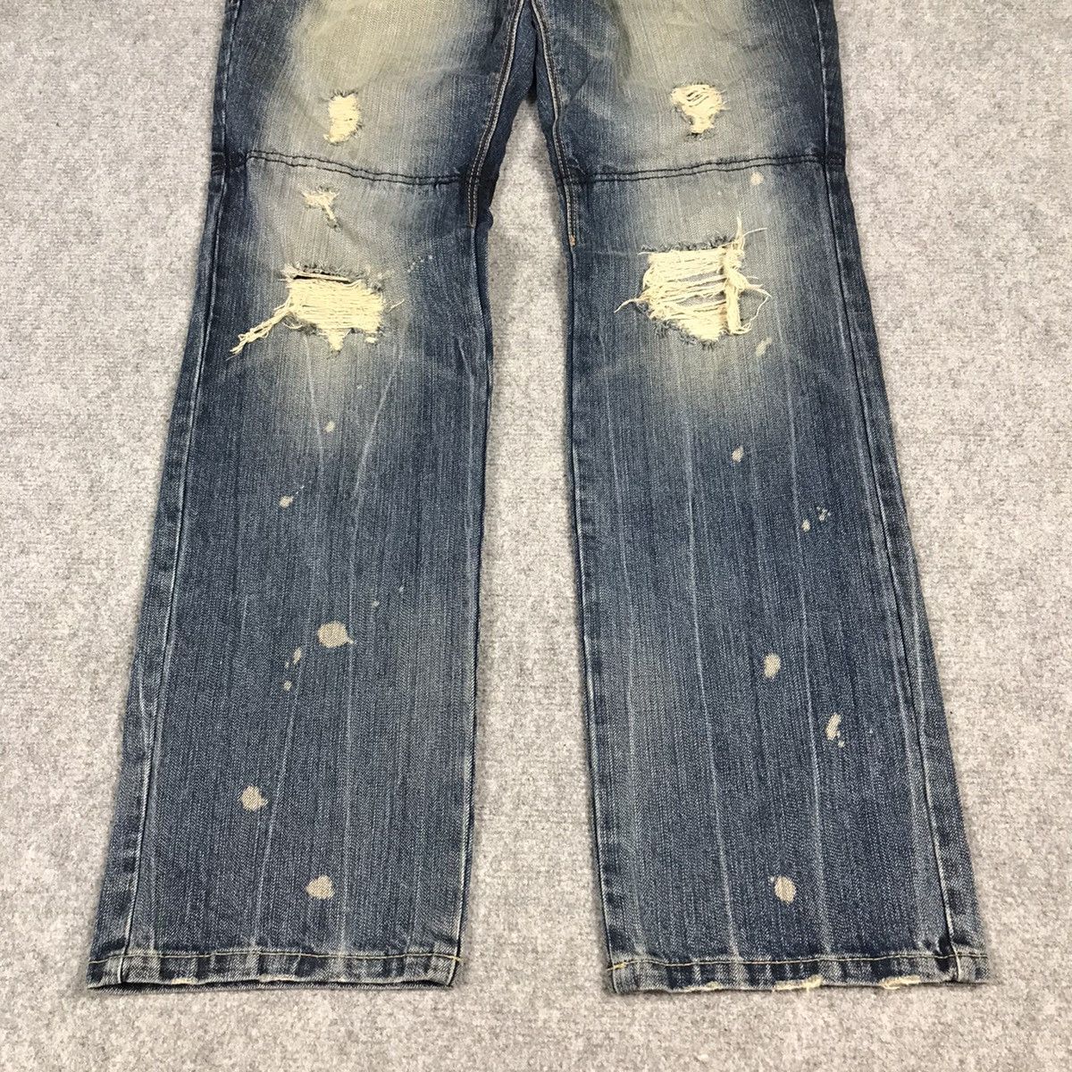 Japanese Brand × PPFM × Tornado Mart DOUBLE WAIST PPFM DISTRESSED JAPAN RARE DENIM PANTS Size US 32 / EU 48 - 4 Thumbnail