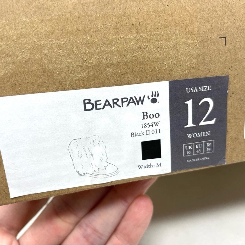 Other NEW BearPaw Boo Black Curly Lambs Hair Shearling Boots US 12 Size US 12 / IT 42 - 6 Thumbnail