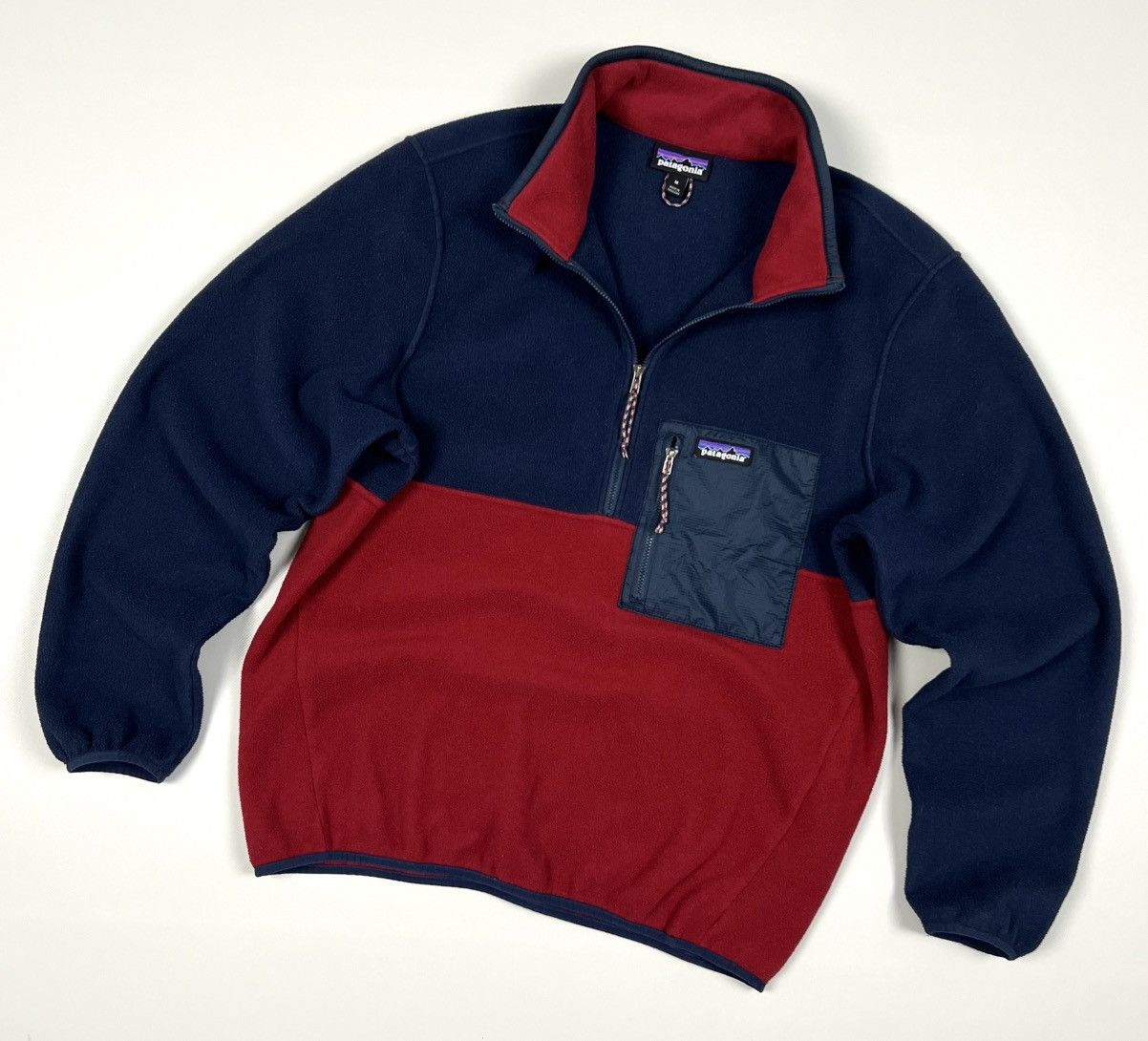 Patagonia Microdini 1/2 Zip Fleece Pullover Wax Red Size M