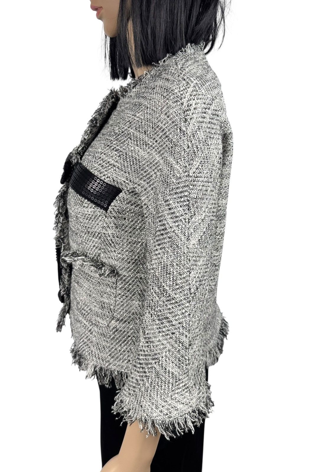 TWINSET TwinSet Cotton Twill Jacket 3/4 Sleeve Fringed size S Size S / US 4 / IT 40 - 5 Thumbnail