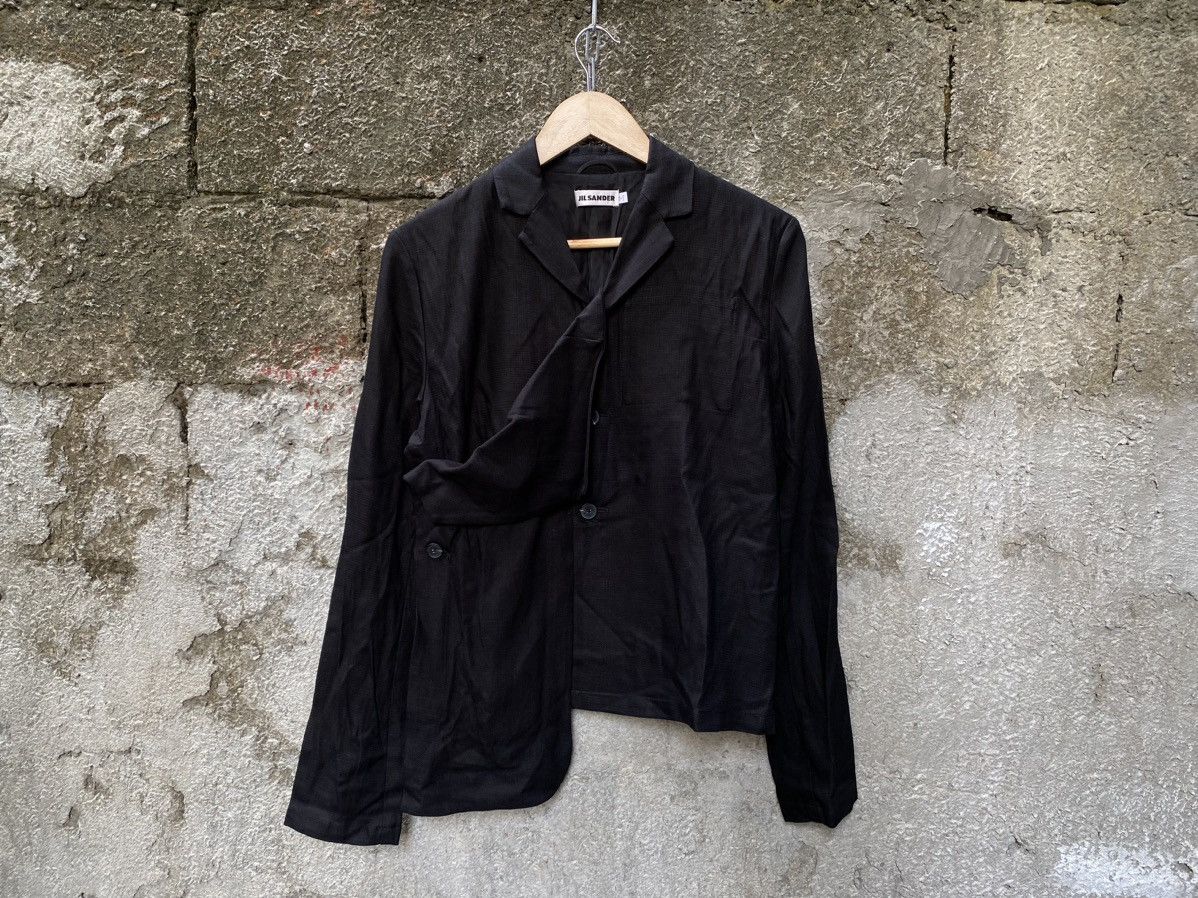 Jil Sander Asymmetric Blend Jacket Size XS / US 0-2 / IT 36-38 - 2 Thumbnail