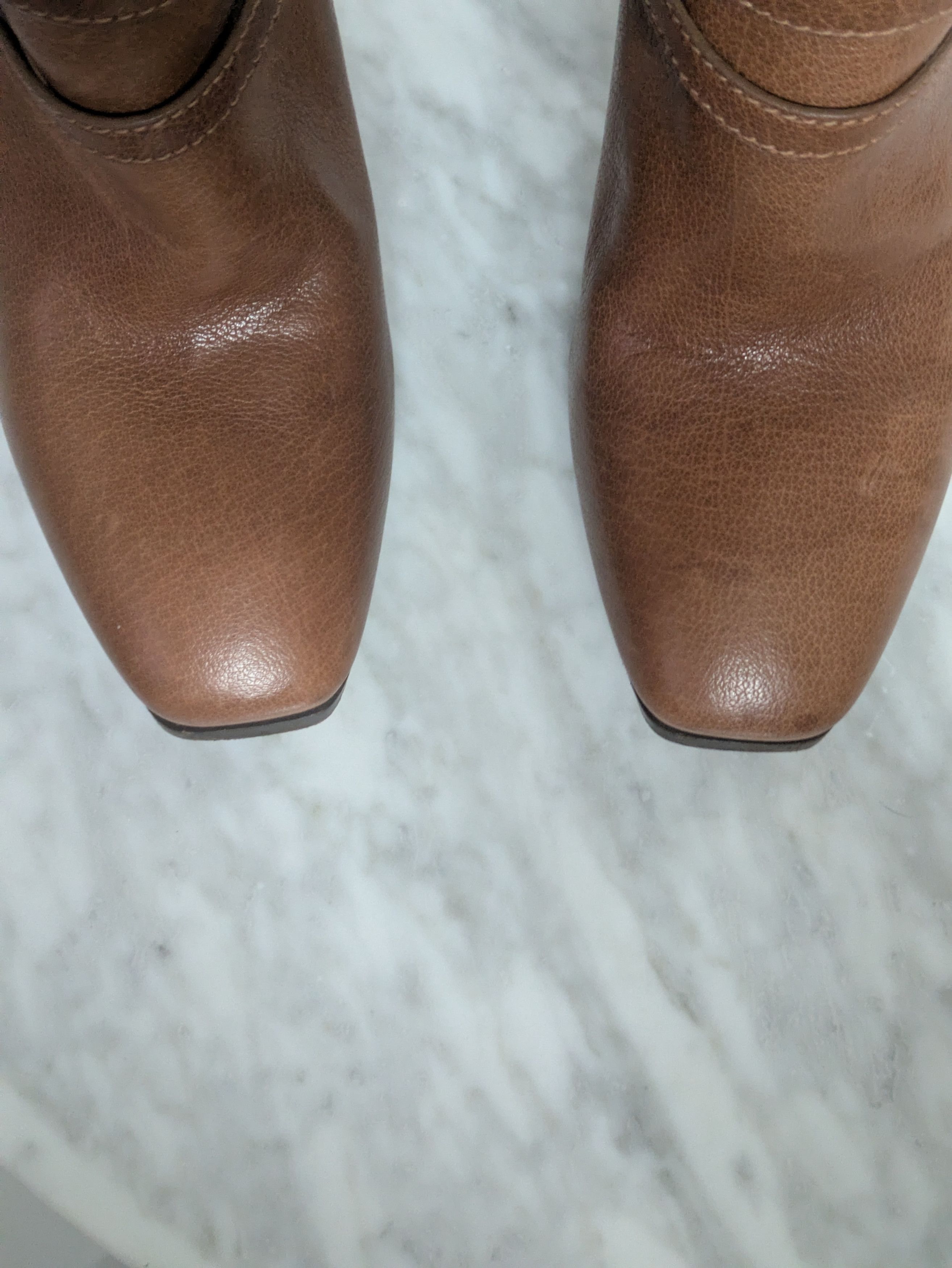 Miu Miu Miu Miu tan soft leather biker-style heeled boots Size US 5.5 / IT 35.5 - 3 Thumbnail
