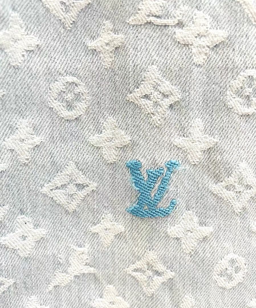Louis Vuitton × Tyler The Creator Louis Vuitton X Tyler 32 Craggy Blue Monogram Denim Jeans Size US 32 / EU 48 - 6 Thumbnail