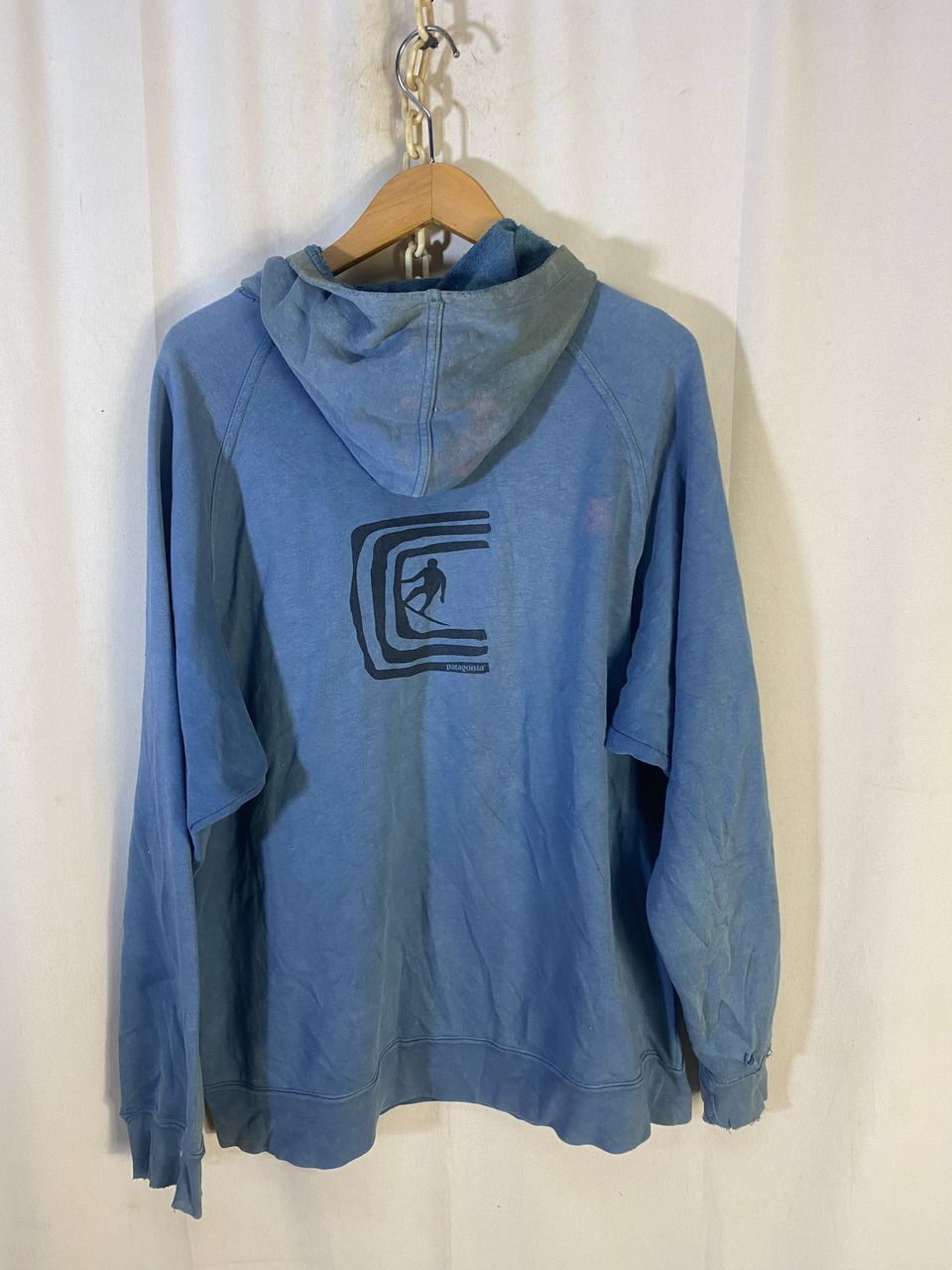 Patagonia × Vintage Vintage Patagonia distressed hoodie Size US L / EU 52-54 / 3 - 11 Thumbnail