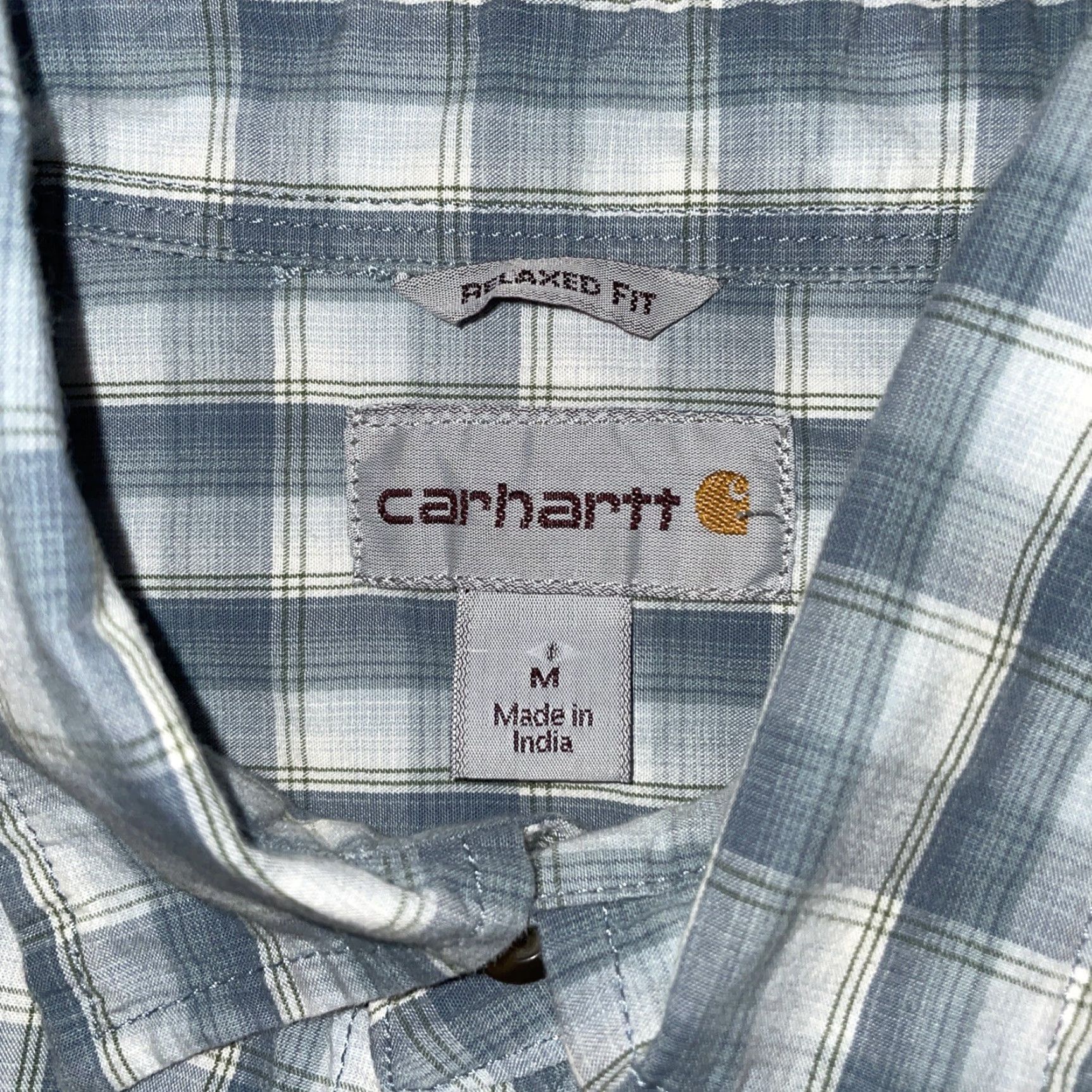 Carhartt Carhartt Shirt Mens M Relaxed Button-Down Plaid Multicolor Short Sleeve, Button-Up, Regular, Size M Size US M / EU 48-50 / 2 - 4 Thumbnail