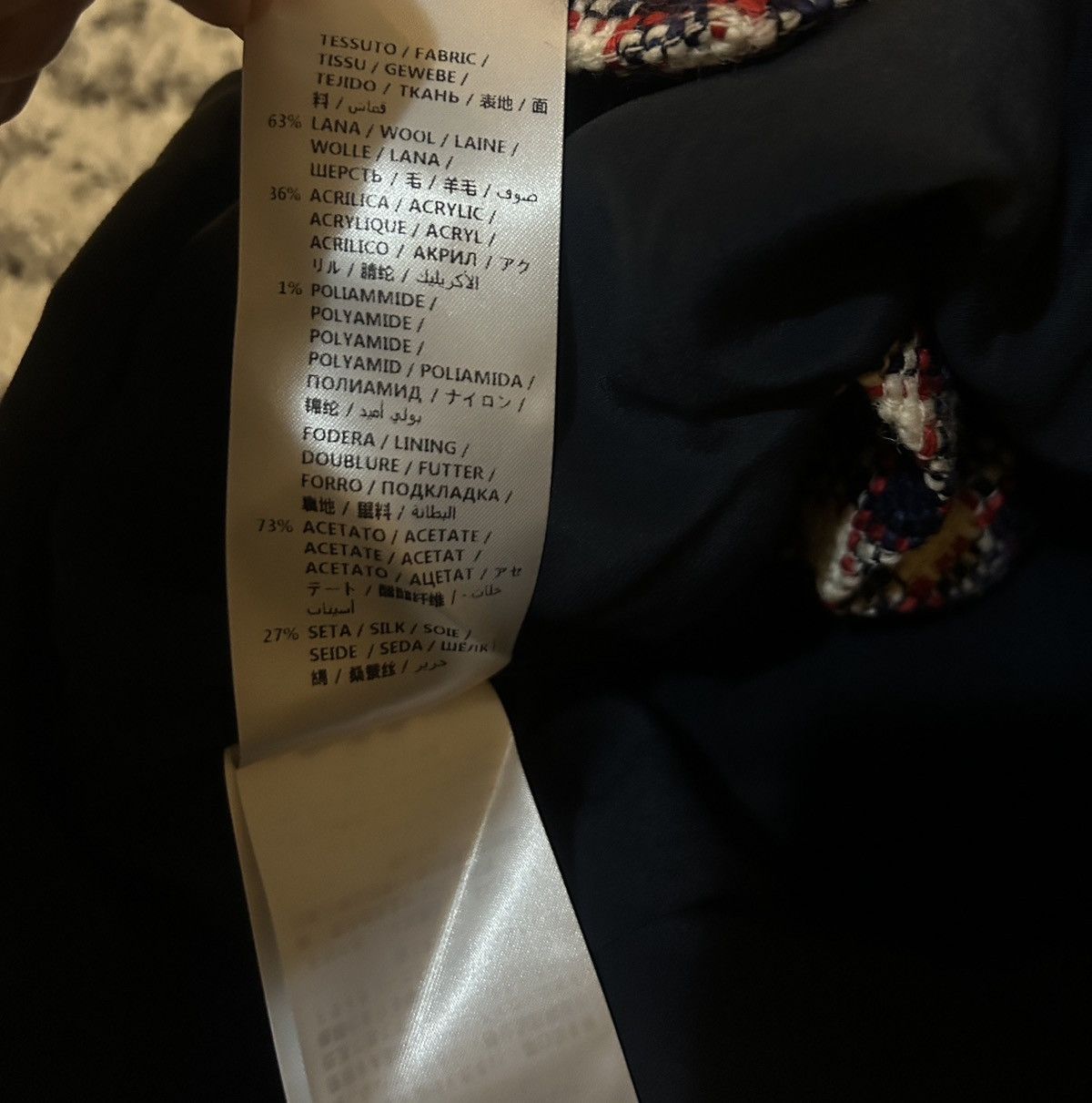 Gucci Gucci Tweed Wool Blend Dress Navy White Red Check Size 38 Size XS / US 0-2 / IT 36-38 - 6 Thumbnail